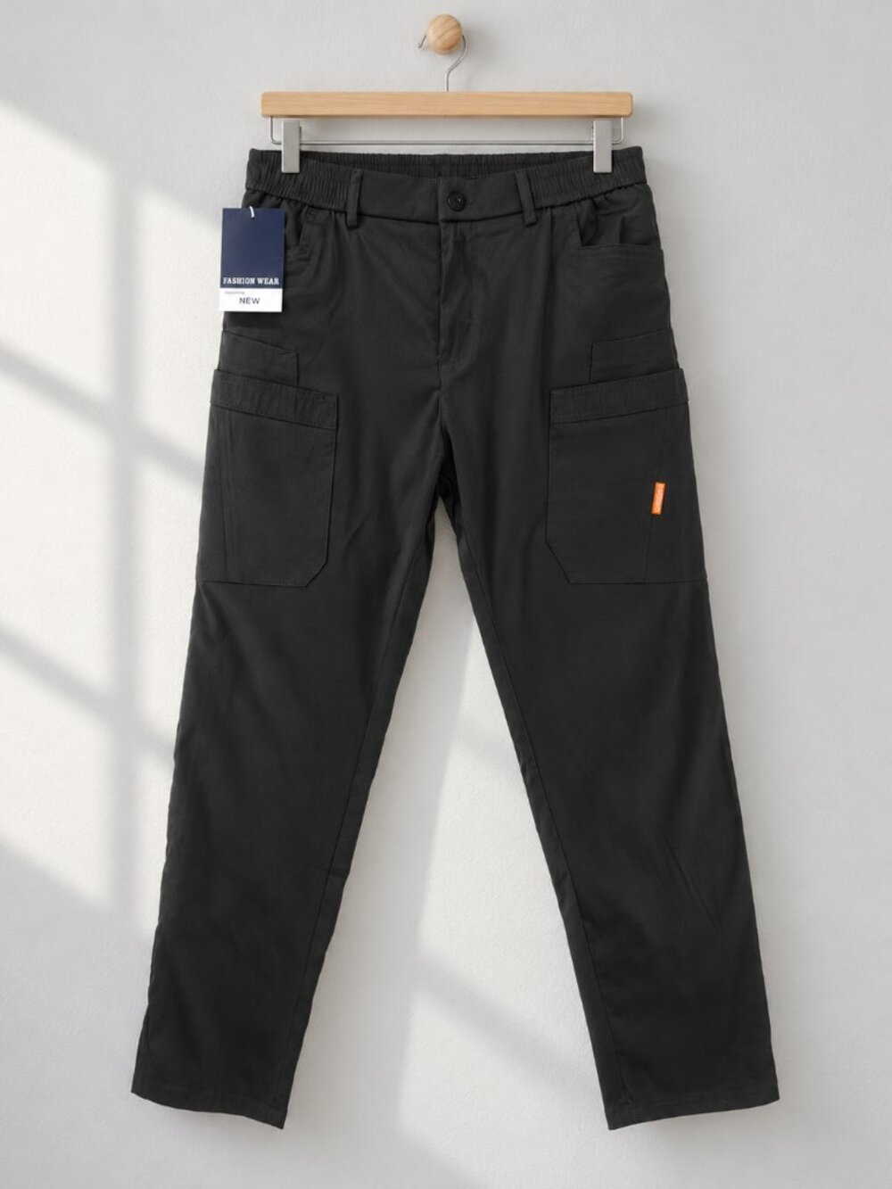 GURBAKS, Men's Cargo Pants, Black, Size S, NWT